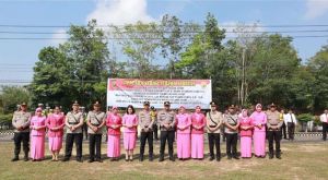 Kapolres Muaro Jambi Pimpin Upacara Sertijab 3 Kapolsek 